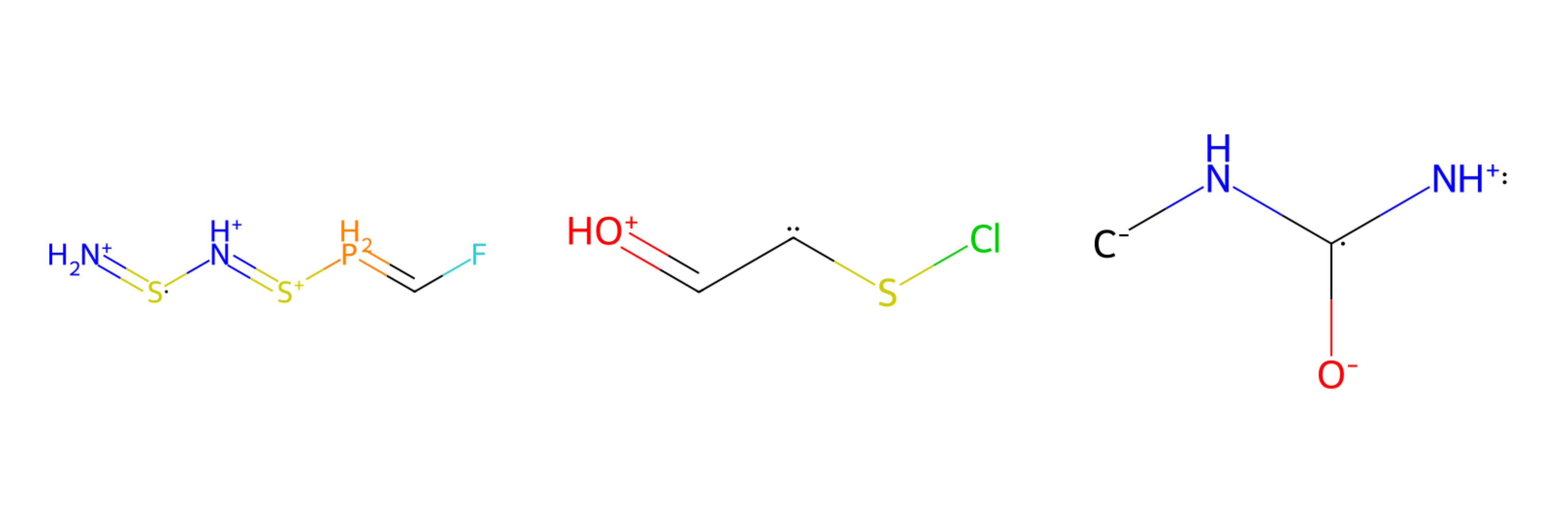 Random molecules sampled by the solver.